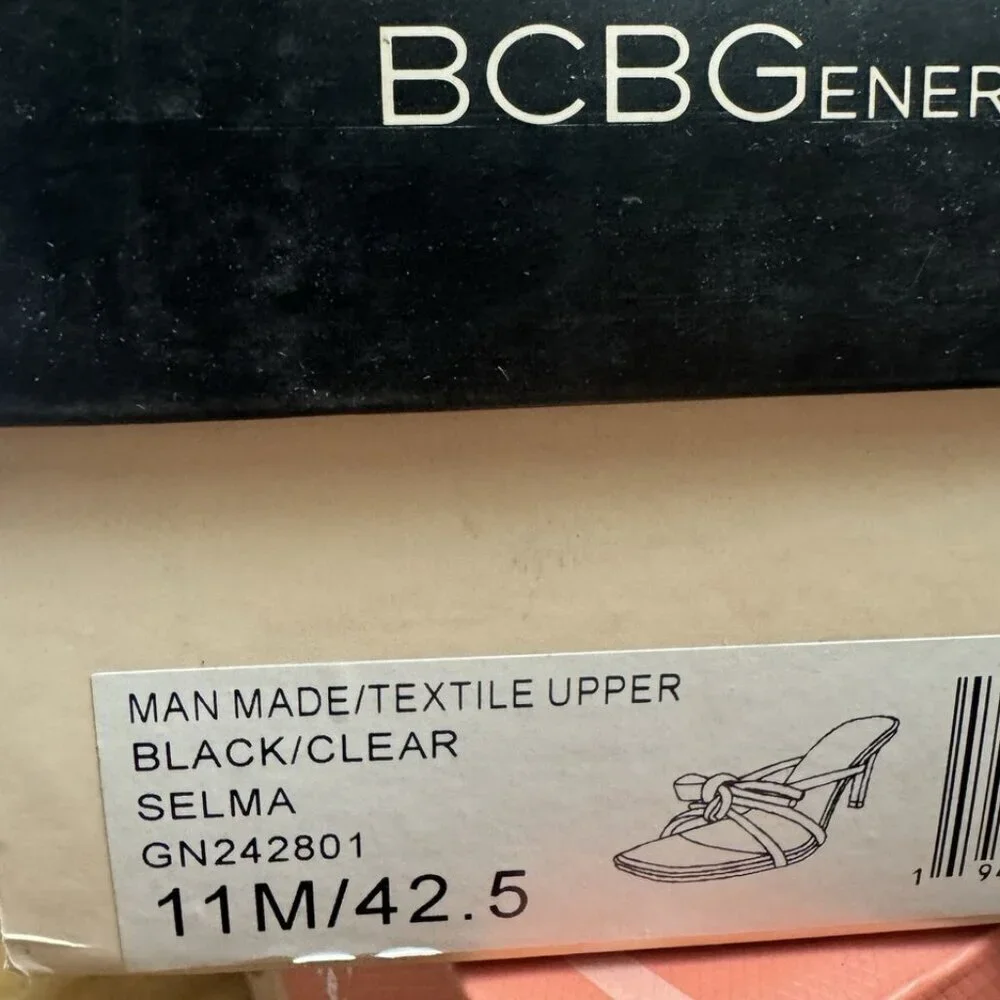 BCBGeneration Womens Selma Sandal Black Size 11M